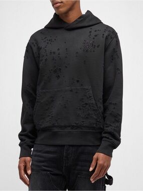 NEW Amiri Hoodie MA Shotgun Large Washed Black With tags RARE